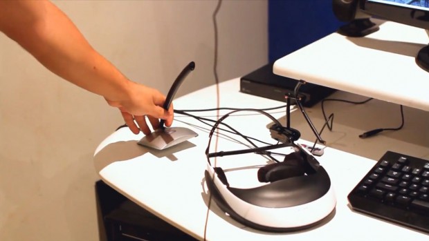Skyrim mit Videobrille - Chris Zaharia nutzt eine Sony HMZ-T1 (Screenshot Golem.de)
